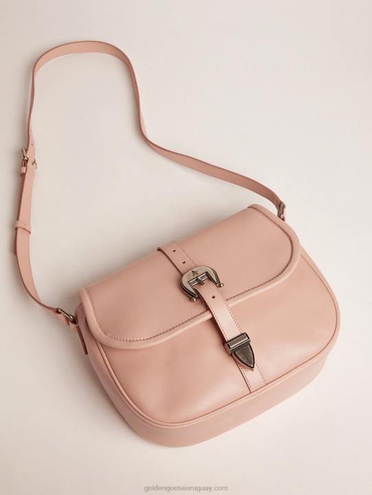 mujer bolso rodeo mediano de piel color rosa cuarzoGolden Goose 02H6480