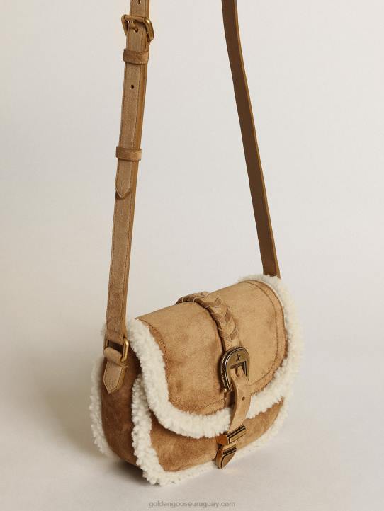 mujer bolso rodeo pequeño de ante con detalles de borregoGolden Goose 02H6458