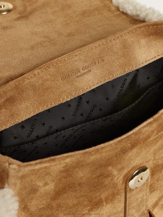 mujer bolso rodeo pequeño de ante con detalles de borregoGolden Goose 02H6458
