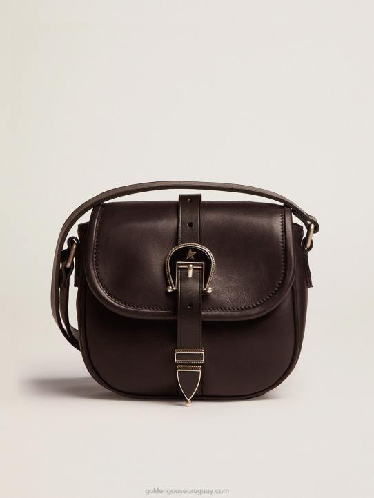 mujer bolso rodeo pequeño de piel negraGolden Goose 02H6490