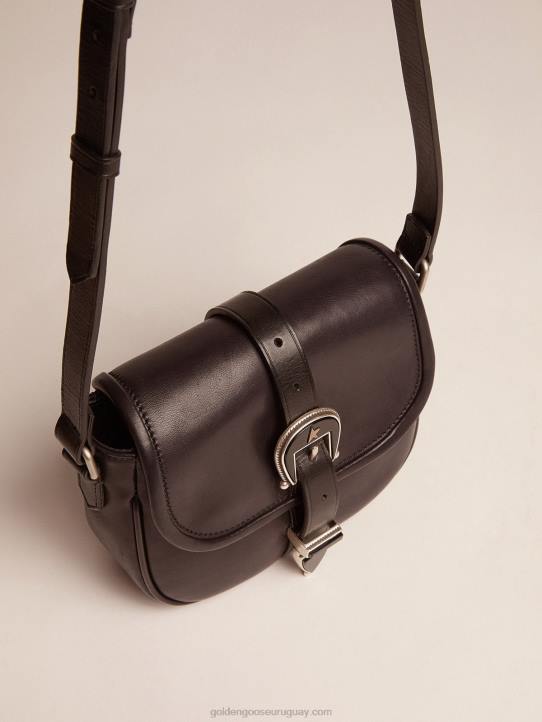 mujer bolso rodeo pequeño de piel negraGolden Goose 02H6490
