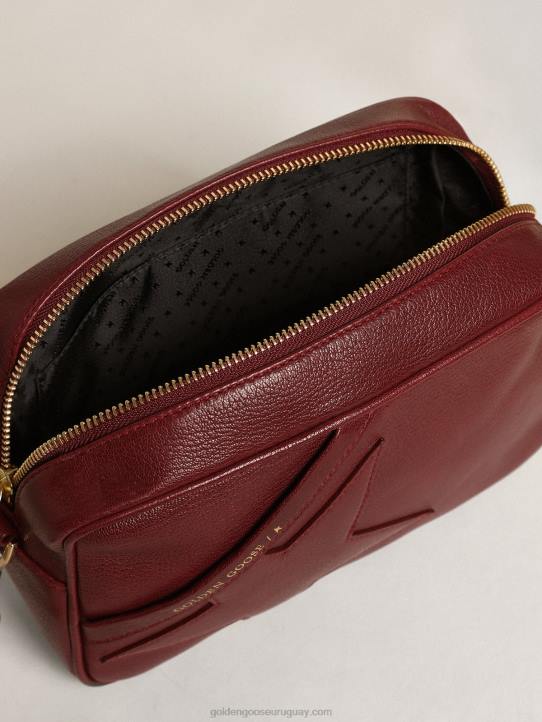 mujer Bolso estrella de piel color burdeos con estrella tono sobre tonoGolden Goose 02H6442