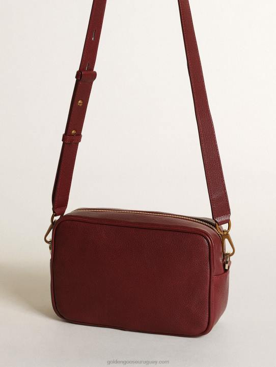 mujer Bolso estrella de piel color burdeos con estrella tono sobre tonoGolden Goose 02H6442