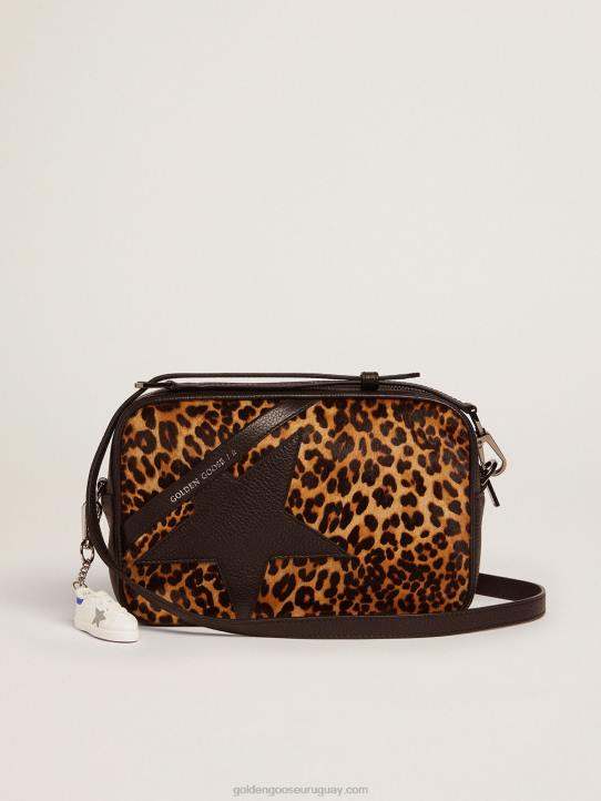 mujer bolso estrella de piel de potro con estampado de leopardoGolden Goose 02H6453