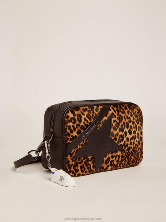 mujer bolso estrella de piel de potro con estampado de leopardoGolden Goose 02H6453