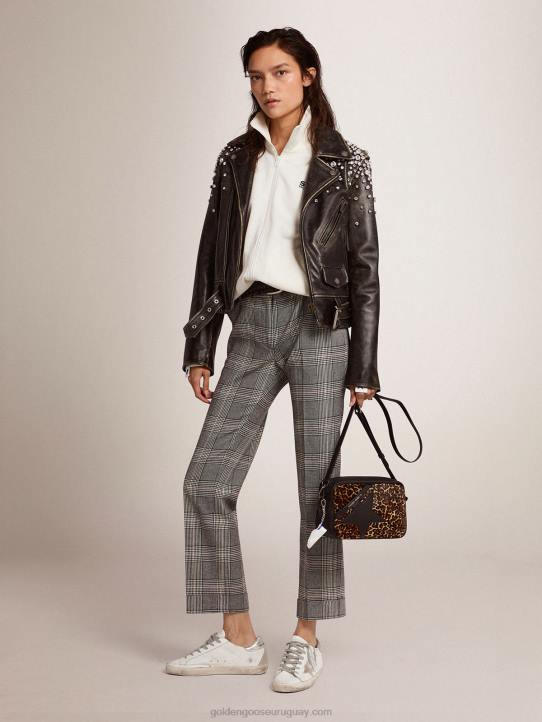 mujer bolso estrella de piel de potro con estampado de leopardoGolden Goose 02H6453