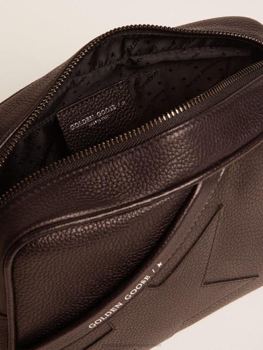 mujer bolso estrella negro elaborado en piel martilladaGolden Goose 02H6451