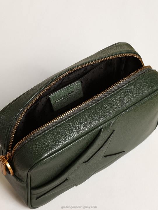 mujer bolso star de piel verde oscuro con estrella tono sobre tonoGolden Goose 02H6444