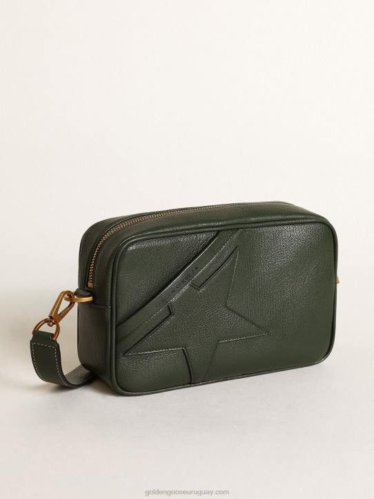 mujer bolso star de piel verde oscuro con estrella tono sobre tonoGolden Goose 02H6444
