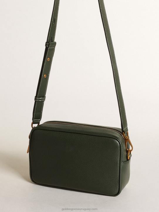 mujer bolso star de piel verde oscuro con estrella tono sobre tonoGolden Goose 02H6444