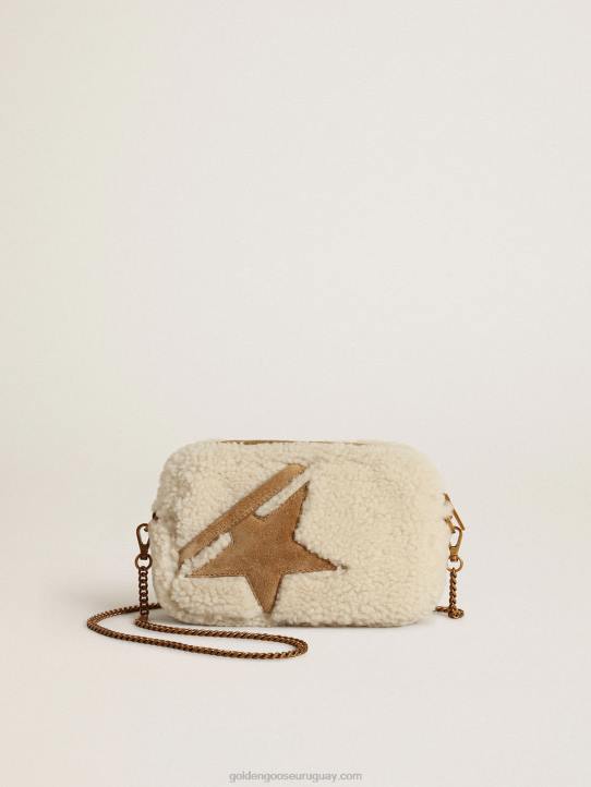 mujer bolso mini estrella de borrego beige con estrella de anteGolden Goose 02H6455