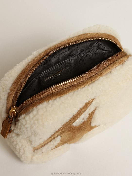 mujer bolso mini estrella de borrego beige con estrella de anteGolden Goose 02H6455