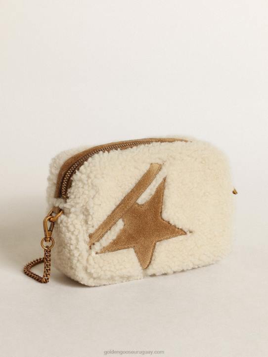 mujer bolso mini estrella de borrego beige con estrella de anteGolden Goose 02H6455