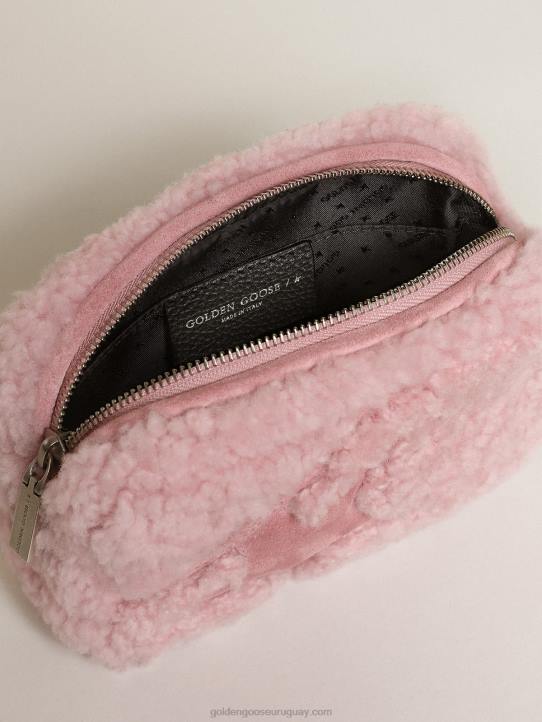 mujer bolso mini estrella de borrego rosa con estrella de anteGolden Goose 02H6447