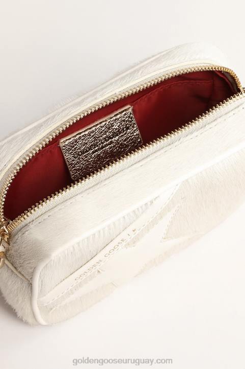 mujer bolso mini estrella en piel heritage blanco con estrella tono sobre tonoGolden Goose 02H6485
