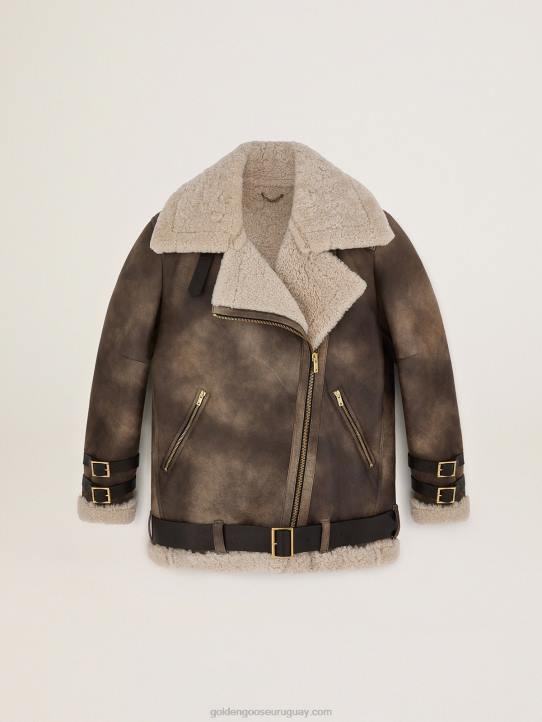 mujer chaqueta de piel de oveja chelsey de la colección JourneyGolden Goose 02H61037