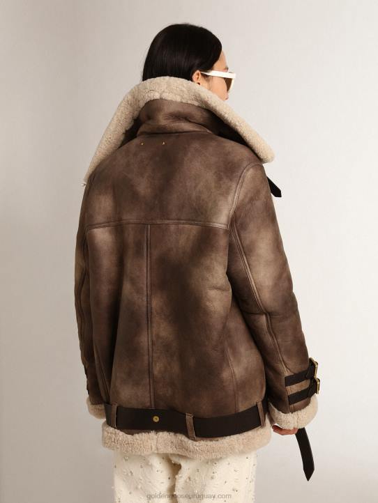 mujer chaqueta de piel de oveja chelsey de la colección JourneyGolden Goose 02H61037