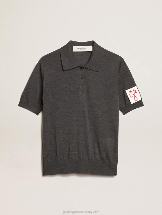 mujer polo de lana merino antracitaGolden Goose 02H6973