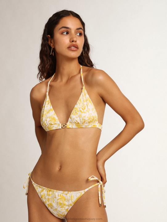 mujer bikini resort collection con estampado amarillo limónGolden Goose 02H61008