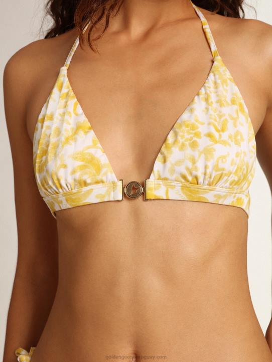 mujer bikini resort collection con estampado amarillo limónGolden Goose 02H61008