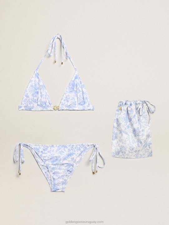 mujer bikini resort collection con estampado azul mediterráneoGolden Goose 02H61011