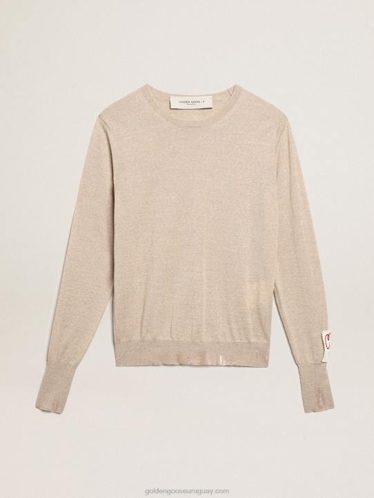 mujer jersey de la colección en lana merino marrón claroGolden Goose 02H61003