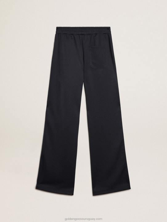 mujer Joggers azul oscuro con franja blanca y estrellas a contrasteGolden Goose 02H6922