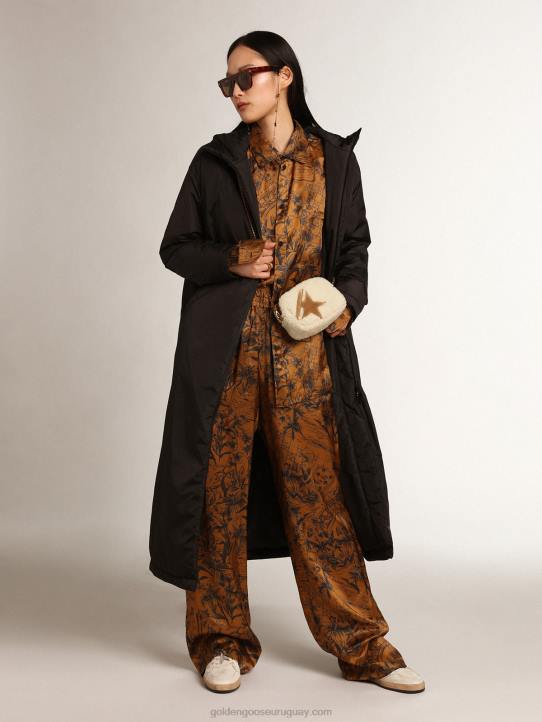 mujer Joggers en marrón dorado con estampado de libretas de la colección JourneyGolden Goose 02H6992