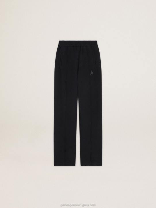mujer Joggers negros con estrella delanteGolden Goose 02H61062