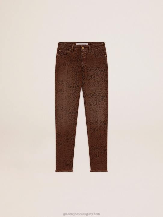 mujer colección skinny jeans con animal printGolden Goose 02H6933