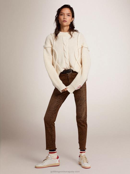 mujer colección skinny jeans con animal printGolden Goose 02H6933