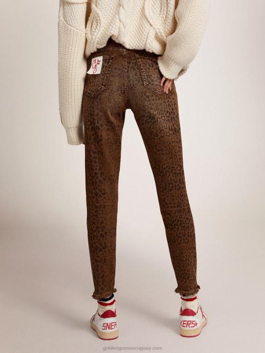 mujer colección skinny jeans con animal printGolden Goose 02H6933