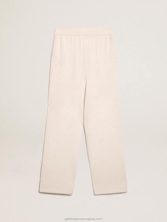 mujer joggers de mezcla de cachemir blanco naturalGolden Goose 02H6982