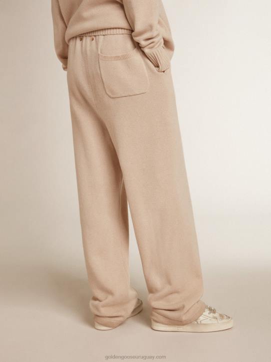 mujer joggers de mezcla de cachemir blanco naturalGolden Goose 02H6982