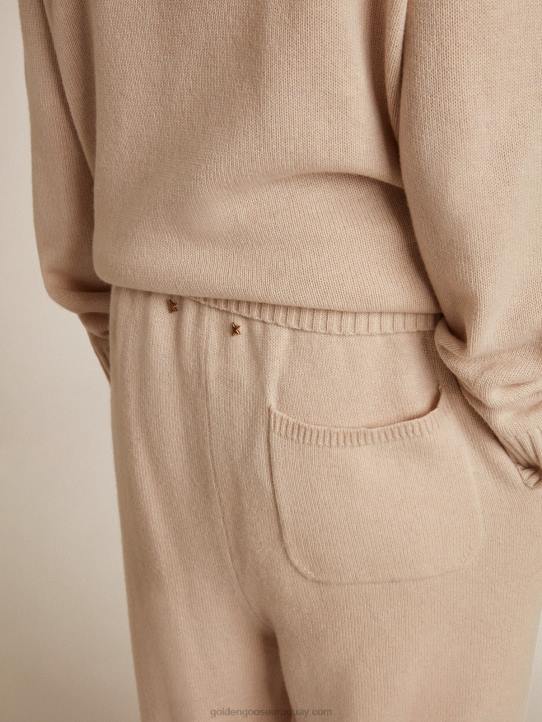 mujer joggers de mezcla de cachemir blanco naturalGolden Goose 02H6982