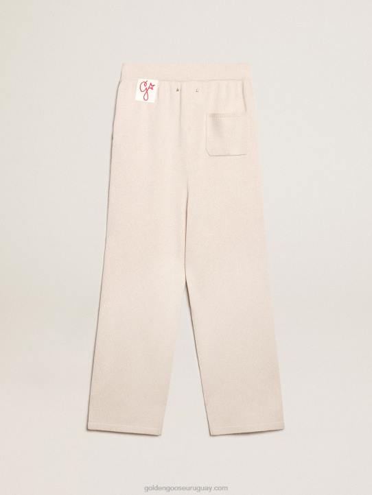 mujer joggers de mezcla de cachemir blanco naturalGolden Goose 02H6982