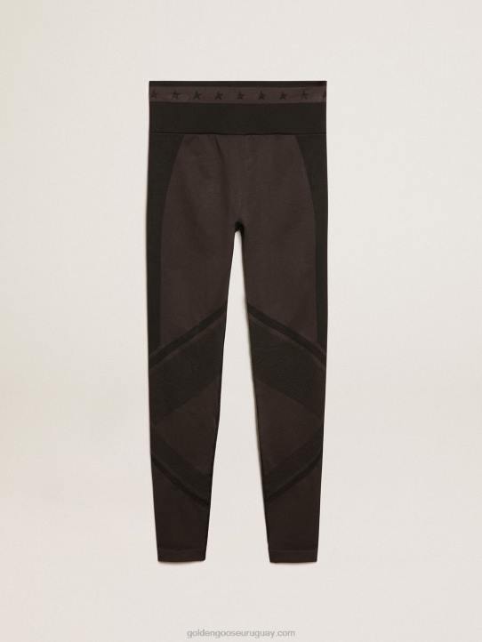 mujer leggins negros con costura mixtaGolden Goose 02H6987