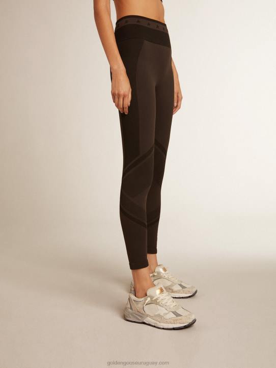 mujer leggins negros con costura mixtaGolden Goose 02H6987