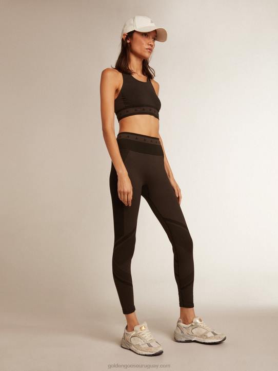 mujer leggins negros con costura mixtaGolden Goose 02H6987