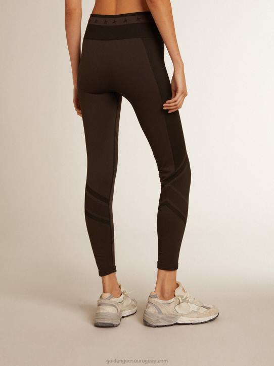 mujer leggins negros con costura mixtaGolden Goose 02H6987