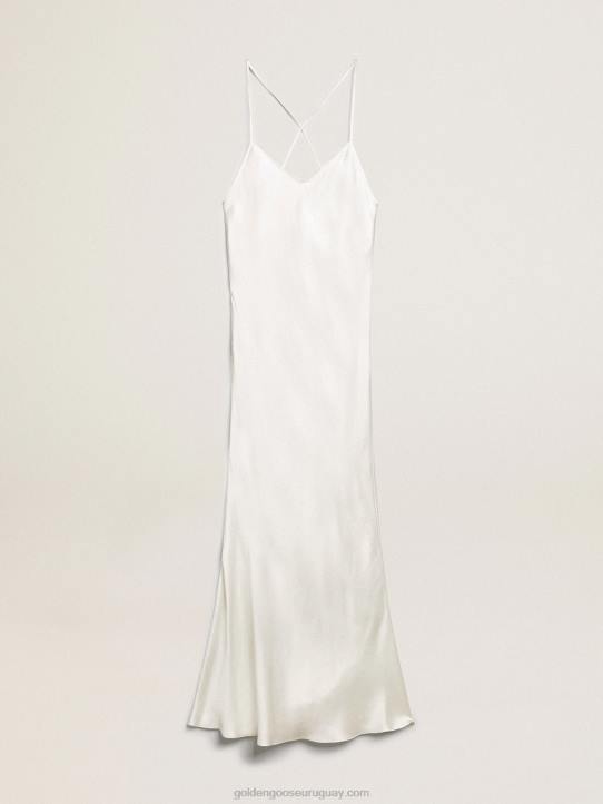 mujer vestido lencero color pergaminoGolden Goose 02H6950