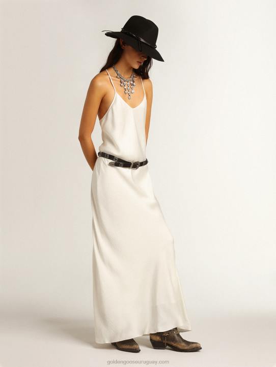 mujer vestido lencero color pergaminoGolden Goose 02H6950