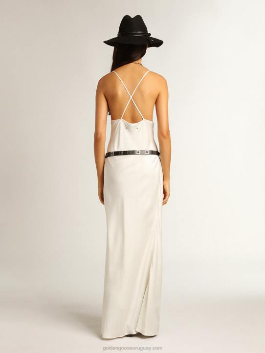 mujer vestido lencero color pergaminoGolden Goose 02H6950