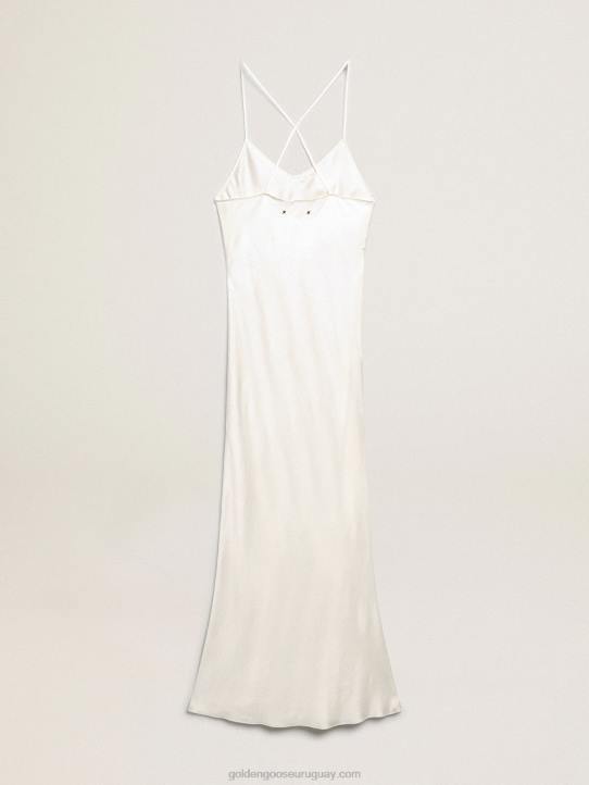 mujer vestido lencero color pergaminoGolden Goose 02H6950