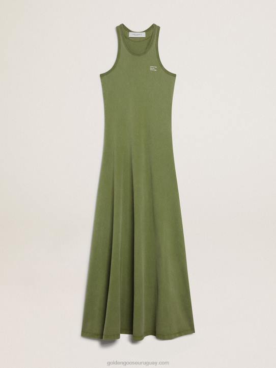mujer vestido sin mangas verde pestoGolden Goose 02H61045