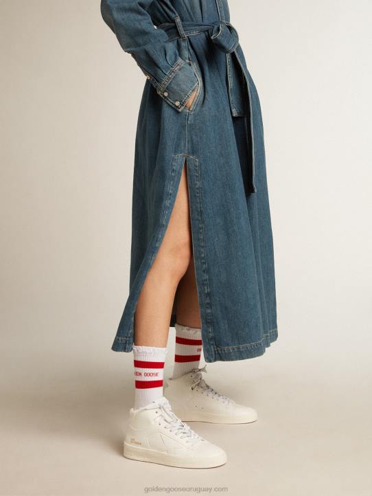 mujer mid-stardan de base biológica con estrella blanca y lengüeta en el talónGolden Goose 02H6205