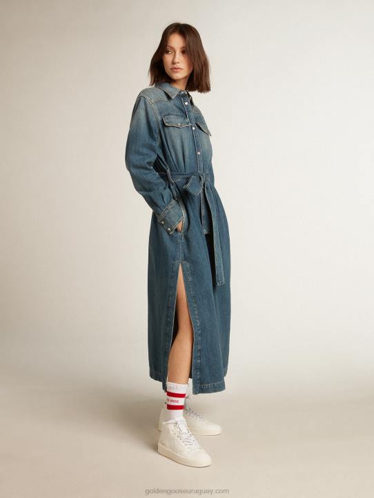 mujer mid-stardan de base biológica con estrella blanca y lengüeta en el talónGolden Goose 02H6205