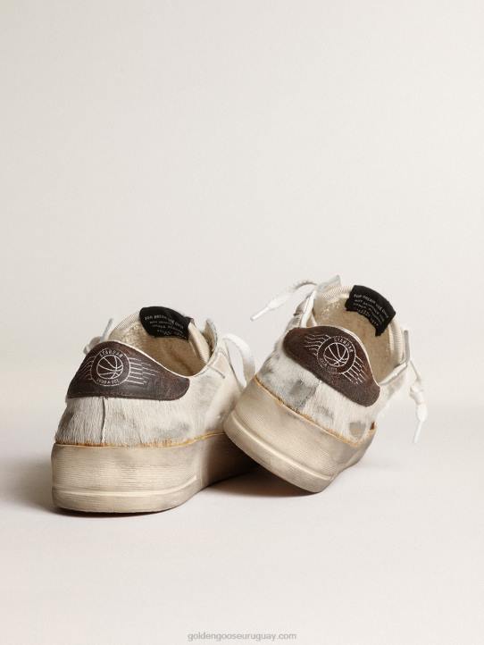 mujer stardan de napa y piel de potro con estrella de ante marrónGolden Goose 02H6159