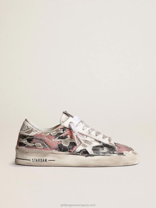 mujer stardan lab en cuero con salpicaduras de pintura por toda la superficieGolden Goose 02H6214