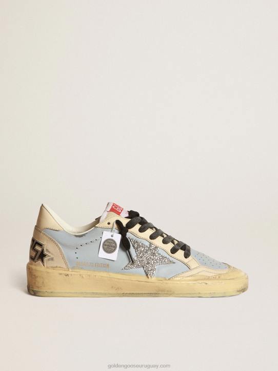 mujer ball star lab de cuero azul claro ahumado con estrella de swarovskiGolden Goose 02H6202